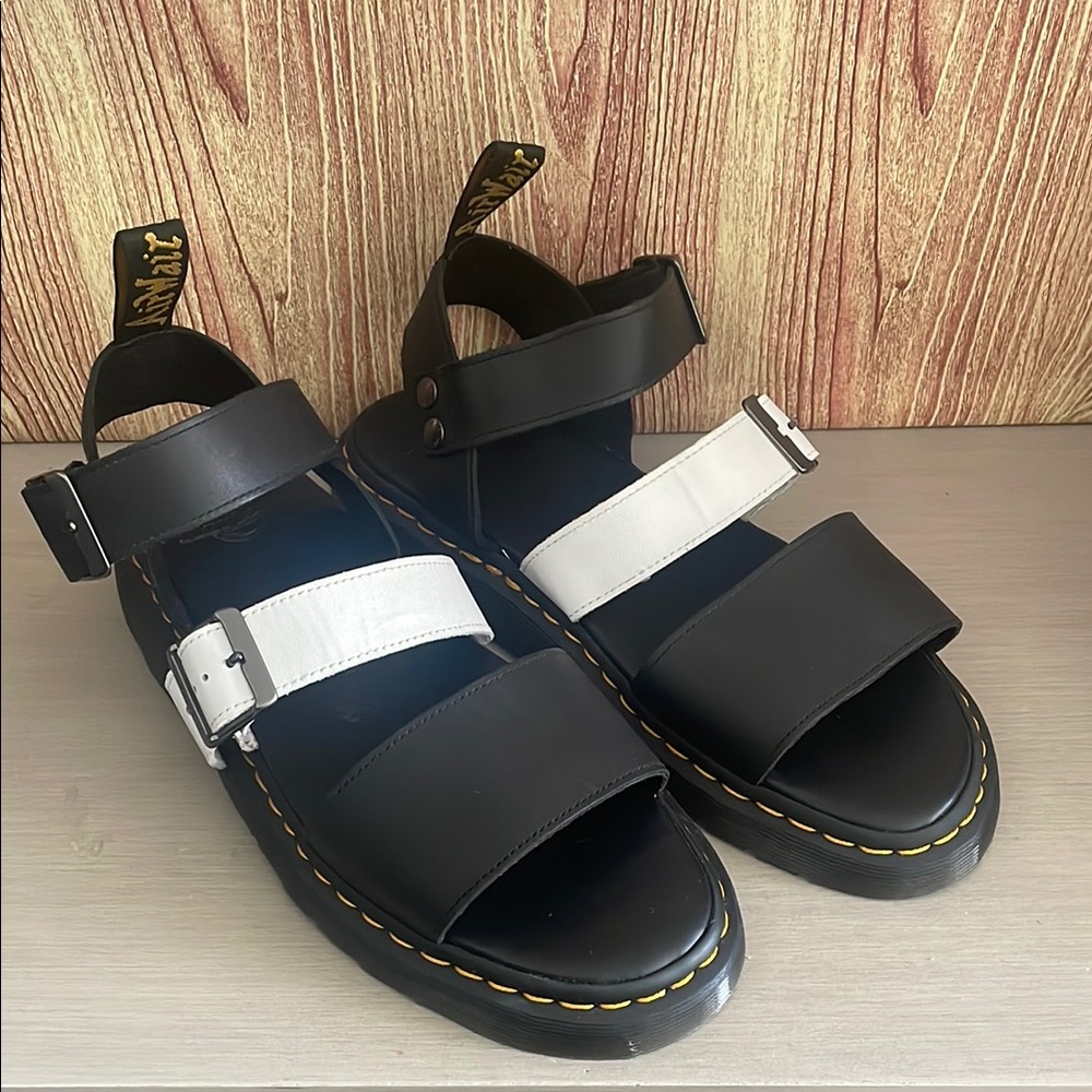 Dr. Martens Men’s Gryphon Brando Leather Gladiator Sandals